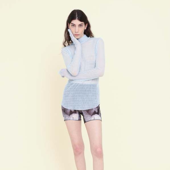 Nokia Sky Mesh Mockneck